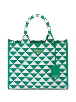 Маленькая сумка Prada Symbole с вышивкой, зеленый