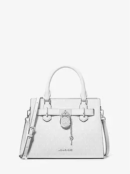 Маленькая сумка с фирменным логотипом Hamilton Michael Kors, белый