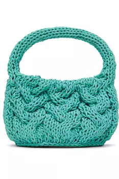 Маленькая сумка с кабельной вязкой Jw Anderson, цвет aqua