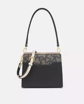 Маленькая сумка с магнитной кнопкой и двойной ручкой Tous, черный