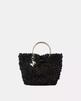 Маленькая сумка с металлическими ручками Lola Casademunt, черный