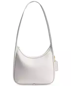 Маленькая сумка с молнией из гладкой кожи Curve Zip Bag COACH, белый