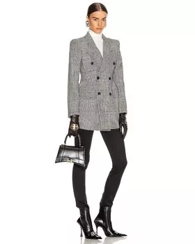 Маленькая сумка с ручкой сверху «Песочные часы» Balenciaga, черный