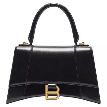 Маленькая сумка с ручкой сверху в форме песочных часов Balenciaga