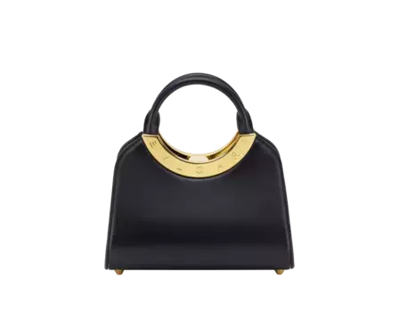 Маленькая сумка с верхней ручкой Roma Bvlgari, черный