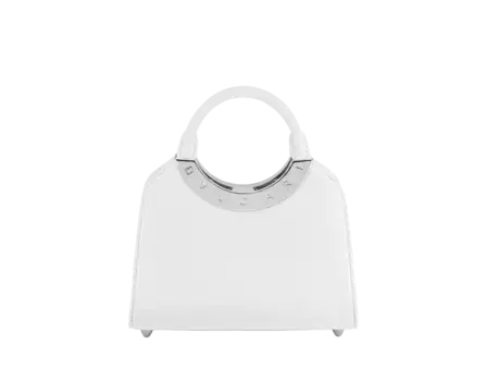 Маленькая сумка с верхней ручкой Roma Bvlgari, белый