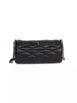 Маленькая сумка Sade Tube из стеганой кожи ягненка Saint Laurent
