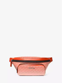 Маленькая сумка-слинг Cooper с фирменным логотипом и эффектом омбре Michael Kors, красный