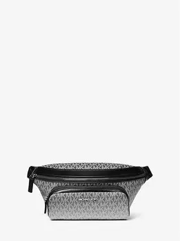 Маленькая сумка-слинг Cooper с фирменным логотипом и эффектом омбре Michael Kors, черный