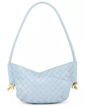Маленькая сумка Солнцестояния Bottega Veneta, цвет Ice & Muse Brass