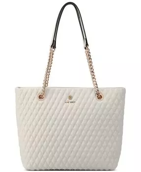 Маленькая сумка-тоут Caelia Nine West, слоновая кость/кремовый