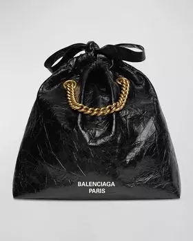 Маленькая сумка-тоут Crush Balenciaga, цвет 1000 Black