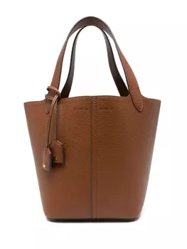 Маленькая сумка-тоут Elisabetta Franchi с логотипом, коричневый