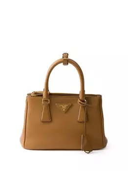 Маленькая сумка-тоут Galleria Prada, нейтральный цвет
