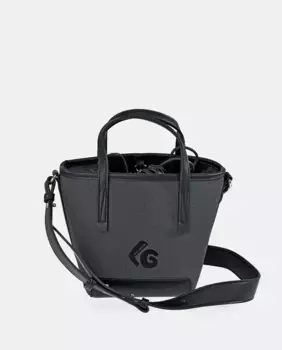 Маленькая сумка-тоут Guy Laroche с черно-серой синтетической ручкой и ремнем на плечо