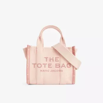 Маленькая сумка-тоут из хлопчатобумажной ткани Marc Jacobs, розовый