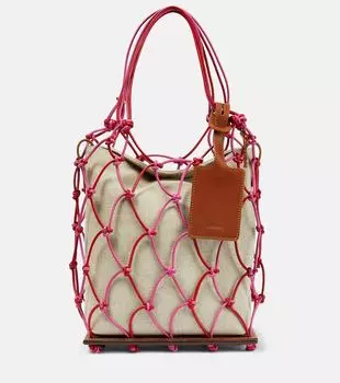 Маленькая сумка-тоут le filet pralu Jacquemus, мультиколор