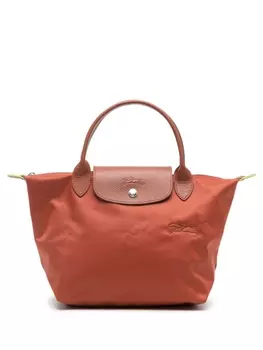 Маленькая сумка-тоут Longchamp Le Pliage Green, коричневый