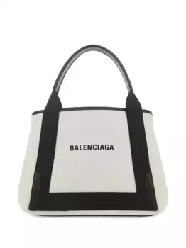 Маленькая сумка-тоут Navy Cabas BALENCIAGA, нейтральный