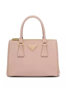 Маленькая сумка-тоут Prada Galleria из сафьяновой кожи, розовый