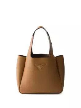 Маленькая сумка-тоут Prada, коричневый