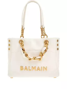 Маленькая сумка-тоут с логотипом 1945 года Balmain, нейтральный