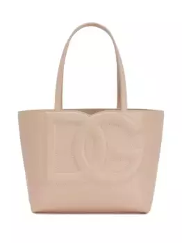 Маленькая сумка-тоут с логотипом DG DOLCE & GABBANA, нейтральный