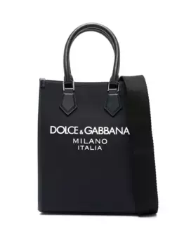 Маленькая сумка-тоут с логотипом DOLCE & GABBANA, синий