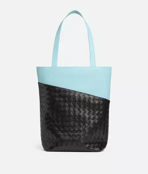 Маленькая сумка-тоут с узором «север-юг» Bottega Veneta