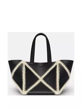 Маленькая сумка-тоут The Origami Nanushka, черный