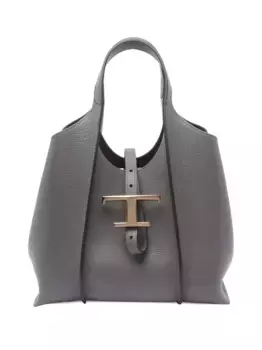 Маленькая сумка-тоут Timeless TOD'S, серый