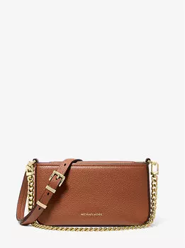 Маленькая сумка-трансформер Bryant из шагреневой кожи Michael Kors, коричневый