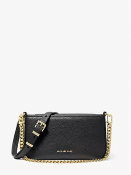Маленькая сумка-трансформер Bryant из шагреневой кожи Michael Kors, черный