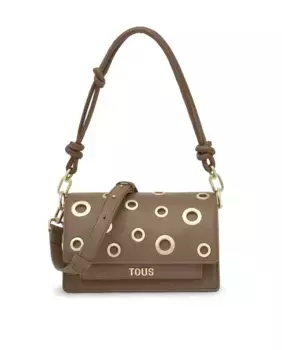 Маленькая сумка-трансформер через плечо Audree Eyelets Tous, коричневый