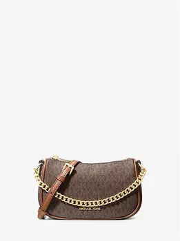 Маленькая сумка-трансформер с фирменным логотипом Carmela Michael Kors, коричневый