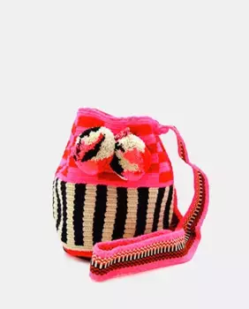 Маленькая сумка Wayuu Havana La Mansa, цвет Fucsia