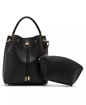 Маленькая сумка-ведро Anne Klein, черный
