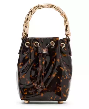 Маленькая сумка-ведро Anne Klein, коричневый