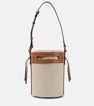 Маленькая сумка-ведро kate с кожаной отделкой Tod'S, мультиколор