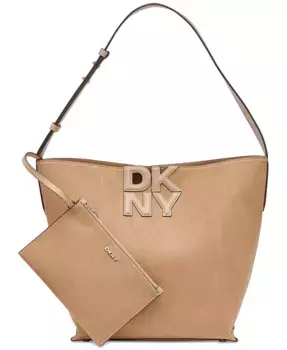 Маленькая сумка-ведро Nicole DKNY, коричневый