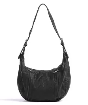 Маленькая сумка-ведро stella из зерненой кожи Nnoo, черный