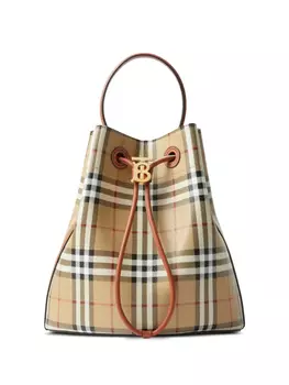 Маленькая сумка-ведро TB Burberry, нейтральный