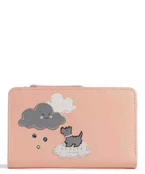 Маленькая сумочка-дождевое облако из мелкозернистой яловой кожи. Radley London, оранжевый