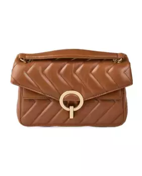 Маленькая сумочка из гладкой кожи Yza Sandro, светло-коричневый