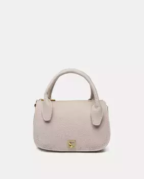 Маленькая сумочка из переработанных материалов бежевого цвета Abbacino