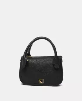 Маленькая сумочка из переработанных материалов черного цвета Abbacino