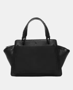 Маленькая сумочка из переработанных материалов черного цвета Abbacino