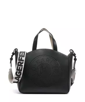 Маленькая сумочка k/circle из мелкозернистой яловой кожи Karl Lagerfeld, черный