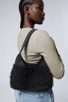 Маленькая сумочка на петле Weekday, серый