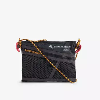 Маленькая тканая сумка через плечо Algir Klattermusen, цвет raven